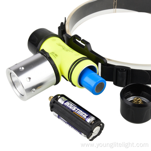 Underwater 20m waterproof IP7 diving headlamp